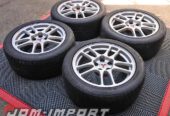 Genuine Mitsubishi Lancer Evolution IX 17×8 Enkei wheels