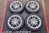 Genuine Mitsubishi Lancer Evolution IX 17×8 Enkei wheels