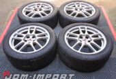 Genuine Mitsubishi Lancer Evolution IX 17×8 Enkei wheels