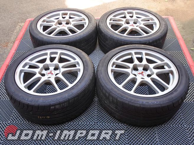 Genuine Mitsubishi Lancer Evolution IX 17×8 Enkei wheels