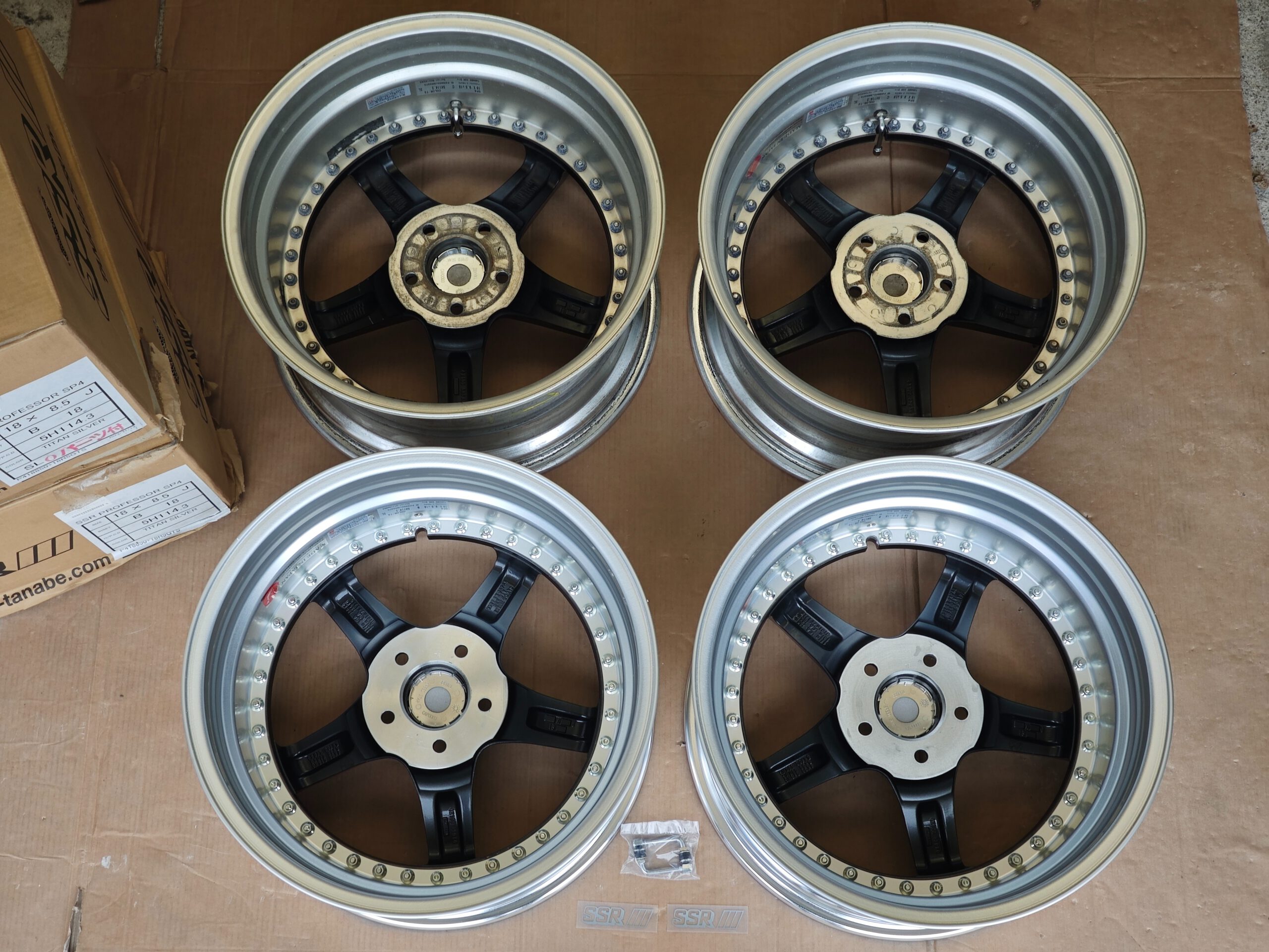 SSR Professor SP4 18″ 8.5/9.5J +18 5×114.3 3 piece alloys