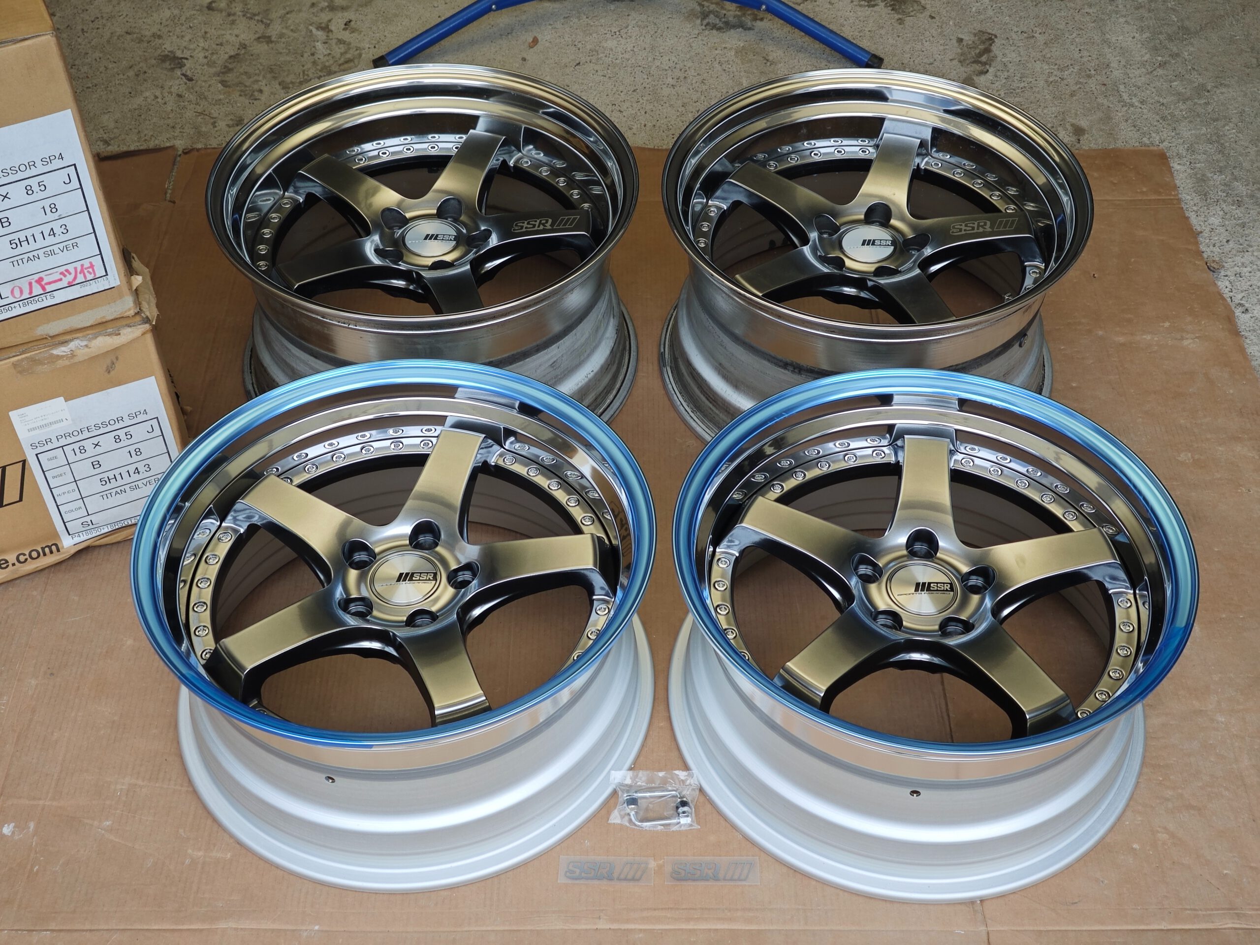 SSR Professor SP4 18″ 8.5/9.5J +18 5×114.3 3 piece alloys