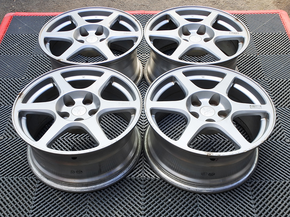 Genuine Mitsubishi Lancer Evolution VIII Enkei 17×8 wheels