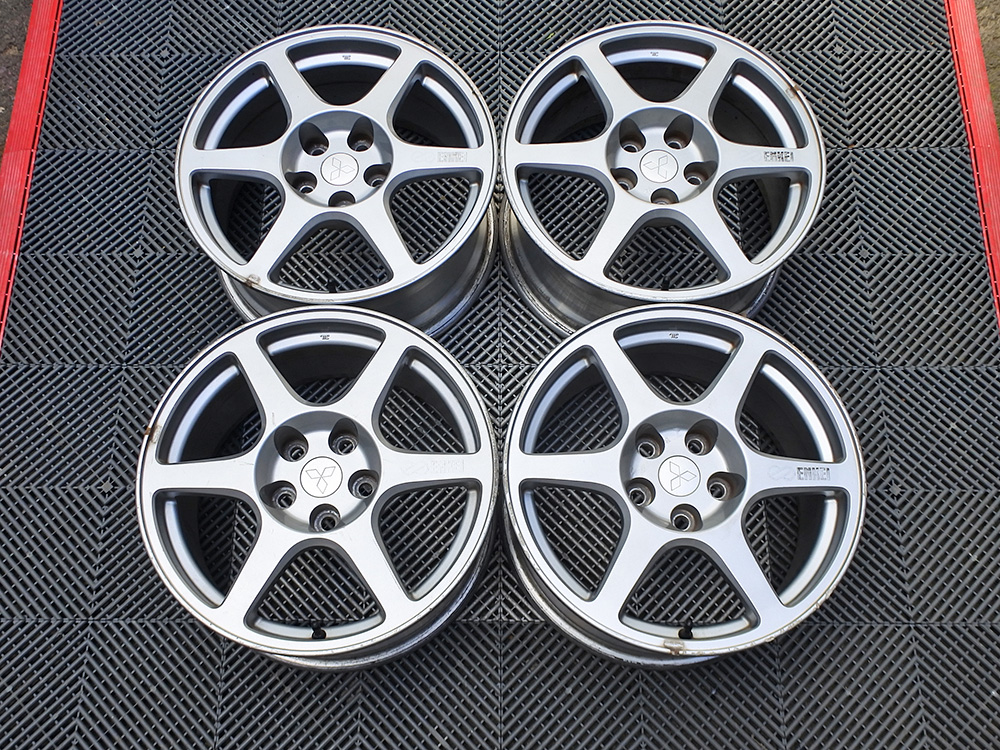 Genuine Mitsubishi Lancer Evolution VIII Enkei 17×8 wheels