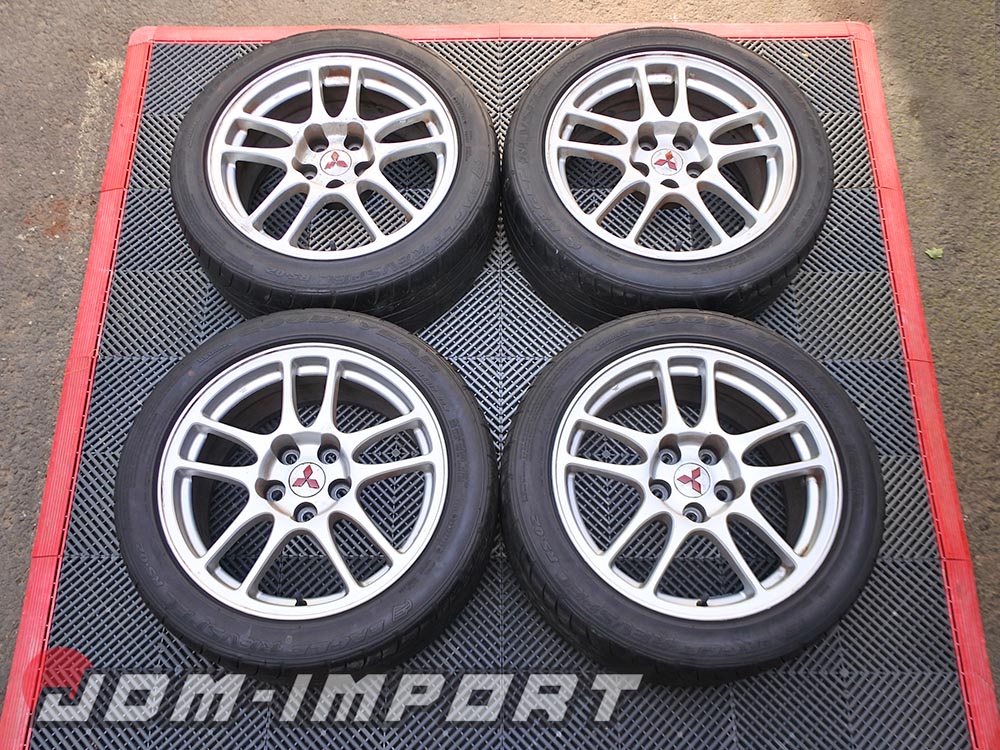 Genuine Mitsubishi Lancer Evolution IX 17×8 Enkei wheels