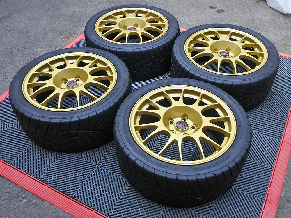 Subaru Impreza STi S204 BBS RG401 Forged 18×8.5 wheels
