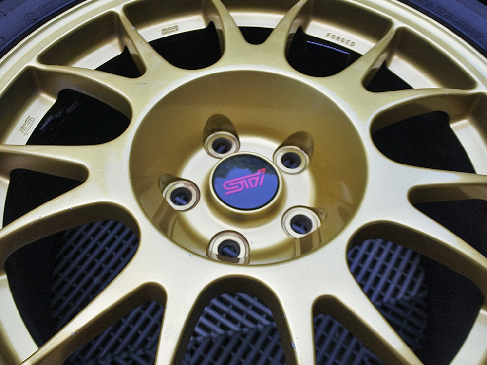 Subaru Impreza STi S204 BBS RG401 Forged 18×8.5 wheels